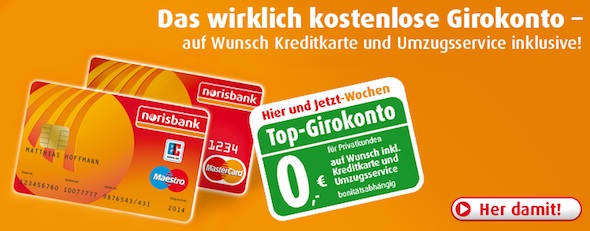 Norisbank Girokonto Eroffnen 0 00 Mit Mastercard